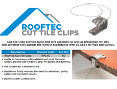 Cut Tile Clip (50 in a pack) - Dry Verge And Roofline Direct