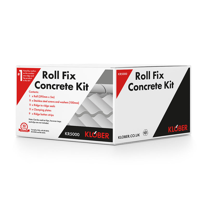 Klober | Roll Fix Concrete Dry Ridge Kit 5m