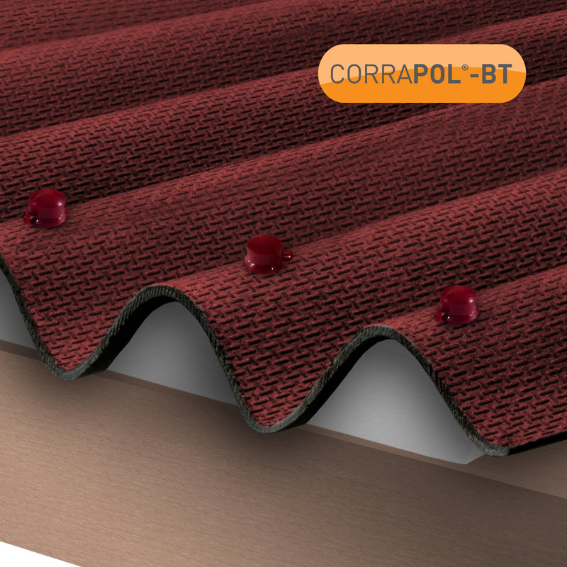 CLEAR AMBER | Corrapol-BT Corrugated Bitumen Sheet (930 X 2000mm)