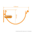 CLEAR AMBER | Aluflow Gutter Deepflow