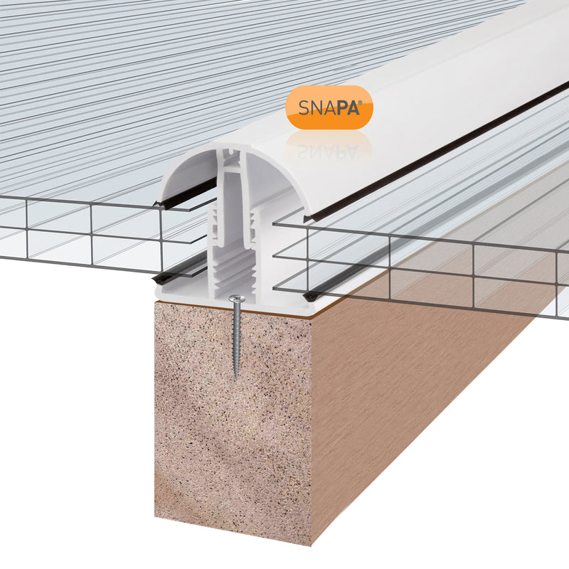 Clear Amber | Snapa Lean-to Bar (Snap Fix Glazing Bar)