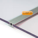 CLEAR AMBER | 6mm Aluminium H Section