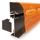 CLEAR AMBER | Alukap-SS High Span Wall Bar | 2-6m