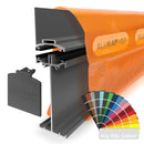 CLEAR AMBER | Alukap-SS High Span Wall Bar | 2-6m