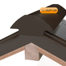 CLEAR AMBER | Alukap-XR Ridge Gable End Plate