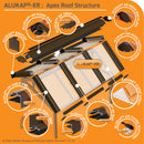 CLEAR AMBER | Alukap-XR Ridge Gable End Plate