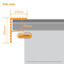CLEAR AMBER | Alupave Decking & Flat Roof Board Endstop Bar