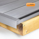 CLEAR AMBER | Alupave Decking & Flat Roof Board Endstop Bar