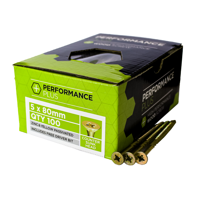 SAMAC | Performance Plus- POZI Wood Screws | 100