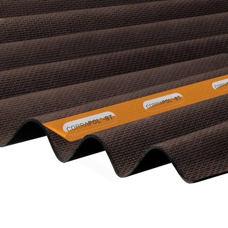 CLEAR AMBER | Corrapol-BT Corrugated Bitumen Sheet (930 X 1000mm)