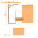CLEAR AMBER | Alupave Gutter Connector