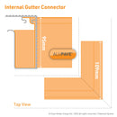 CLEAR AMBER | Alupave Gutter Connector