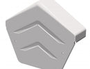 SmartVerge PVCu Ridge End Caps  Half Round or Angled
