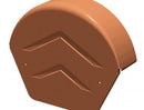 SmartVerge PVCu Ridge End Caps  Half Round or Angled