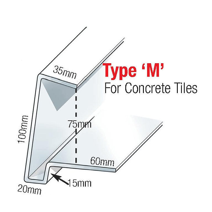 Type M (Thin Leading Edge Tile) Continuous Dry Verge - Dry Verge And Roofline Direct