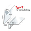 Type R (Tile) Continuous Dry Verge - Dry Verge And Roofline Direct
