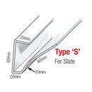 Type S (Slate) Continuous Dry Verge - Dry Verge And Roofline Direct